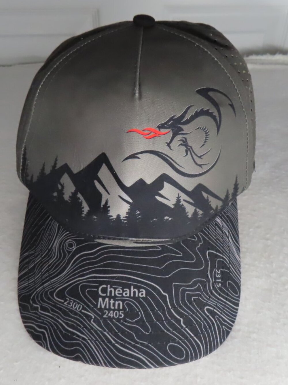 Dragon Boco Gear Cap Cheaha Mountains En Fuego Hiking Trail Hat Running Outdoors